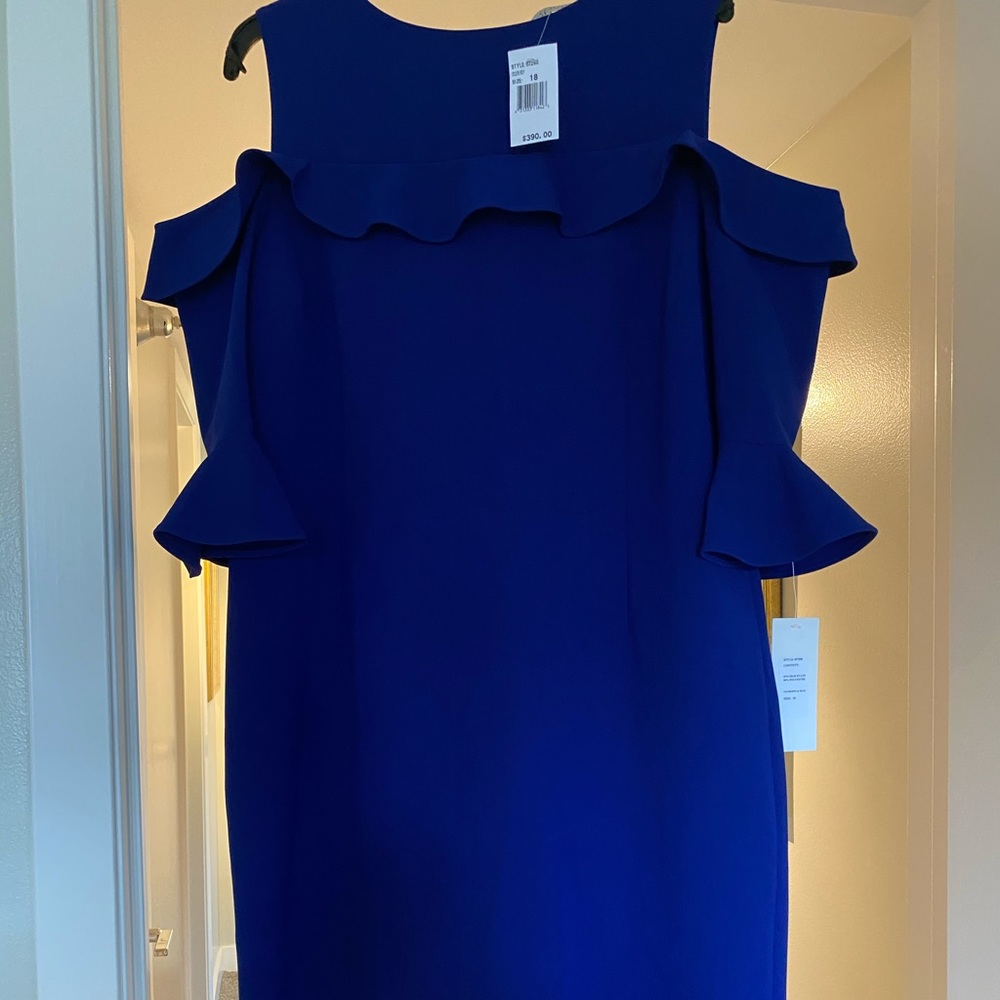Peacock Blue cut out Dress